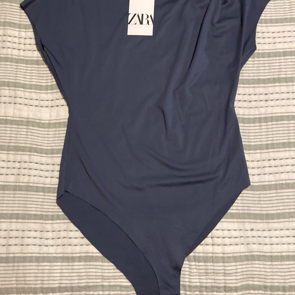 Zara Slate Blue Bodysuit